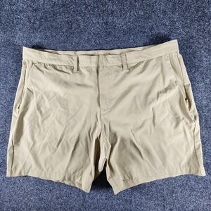 Fabletics The Don Shorts Men's Size 44 Tan 8" Inseam Performance Golf Casual